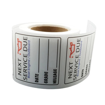 200 Pcs Oil Change Reminder Stickers for Service Due Decals