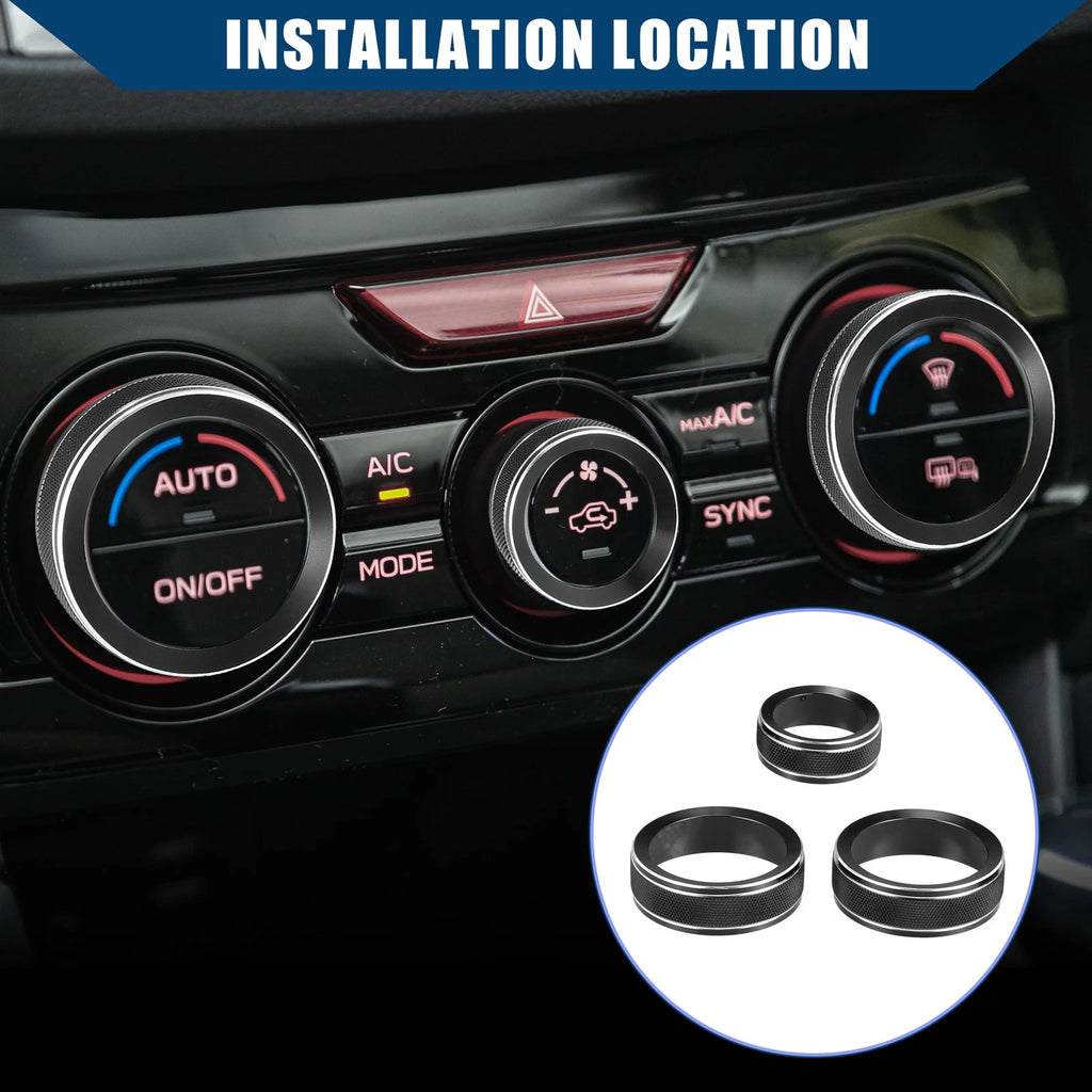Air Conditioner AC Control Switch Knob Cover for Subaru Impreza (2017–2023)