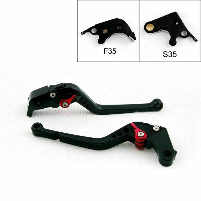 Long Brake Clutch Levers for Suzuki GSXR600 GSXR750 GSXR1000 (2005–2010)