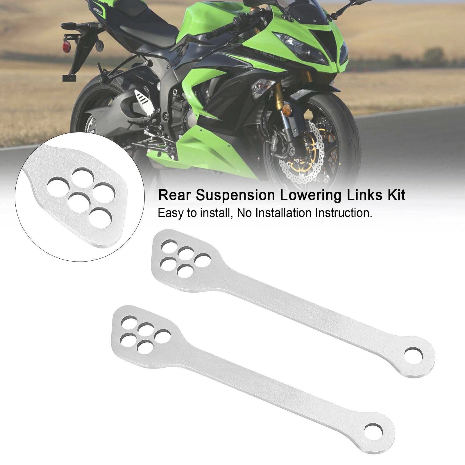 Rear Suspension Lowering Links Kit for Kawasaki Ninja ZX6R ZX10R EX250 (2003–2019)