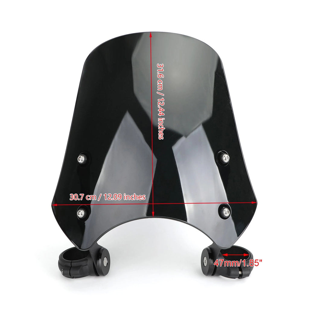 ABS Motorcycle Windscreen for Harley Dyna Softail (2006–2023) Black