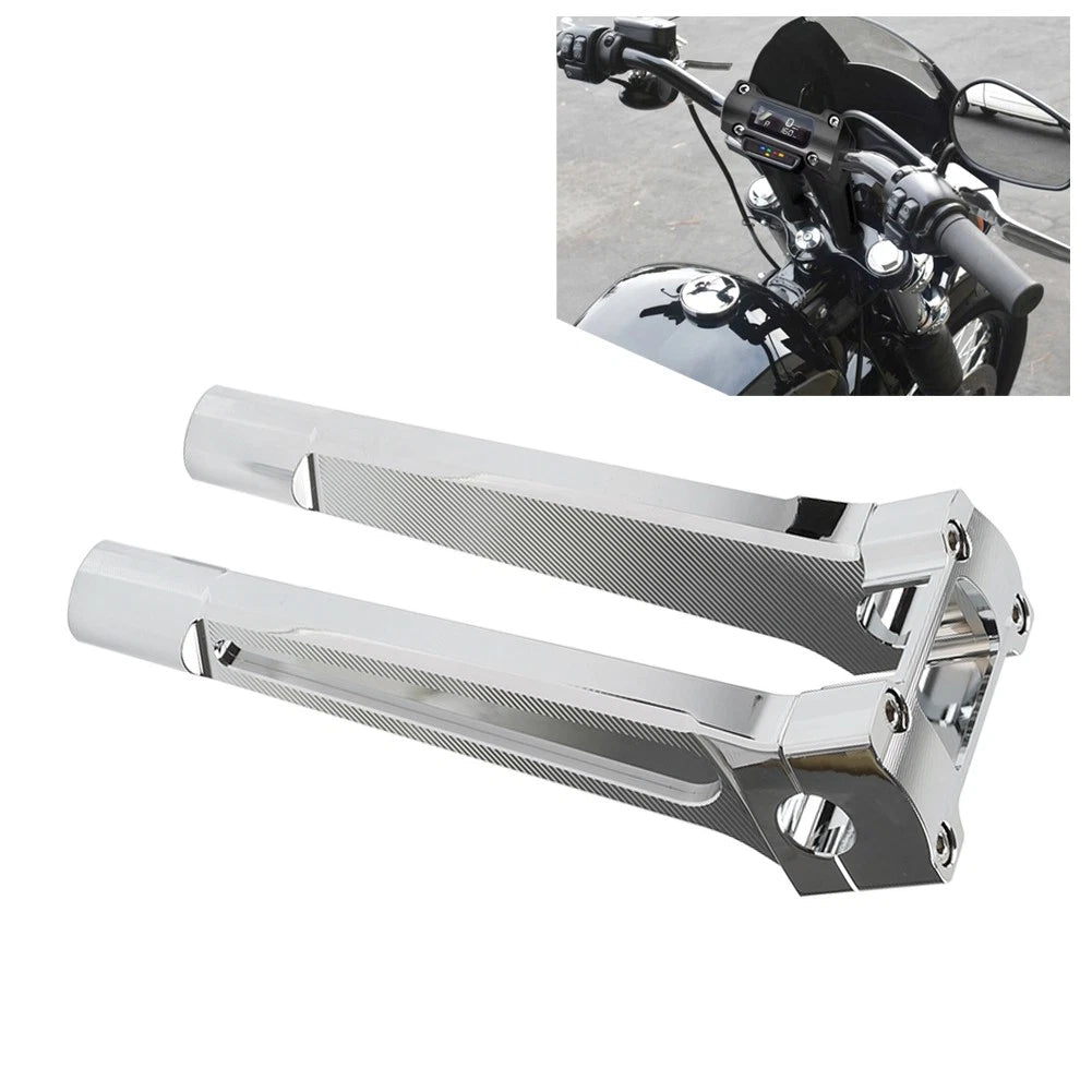 10.43" Pullback Handlebar Riser for Harley Dyna M8 Softail Street Bob (2018–2021) Chrome
