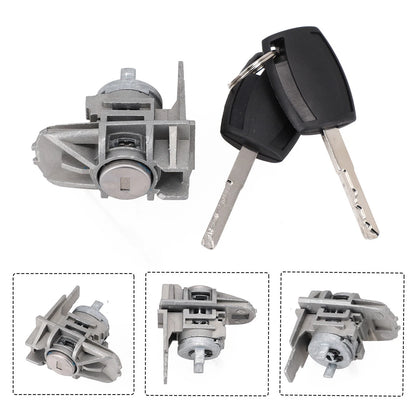 Front Left Door Lock Cylinder with Key for Ford Focus CMax SMax (2007–2018)