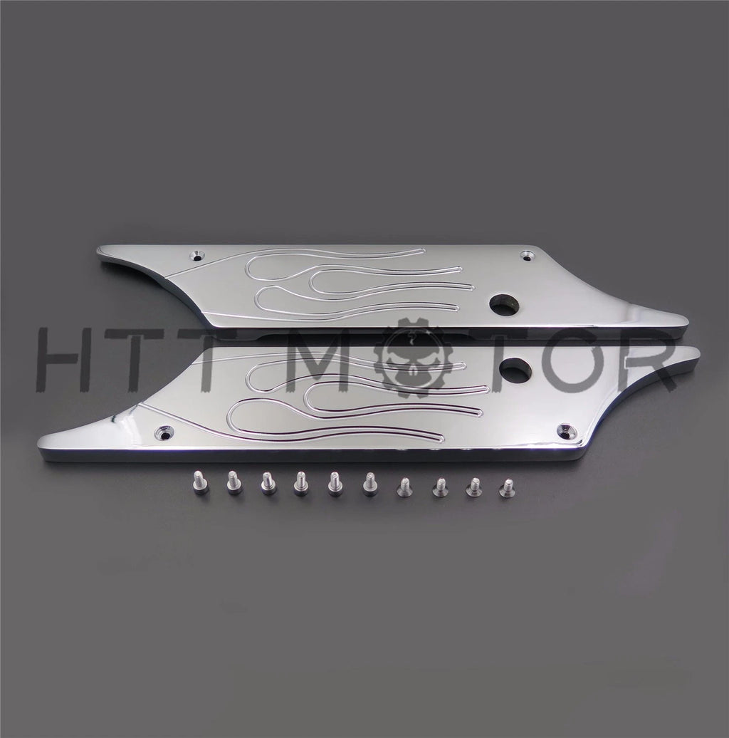 Chrome Billet Saddlebag Latch Cover for Harley Touring (1993–2013)