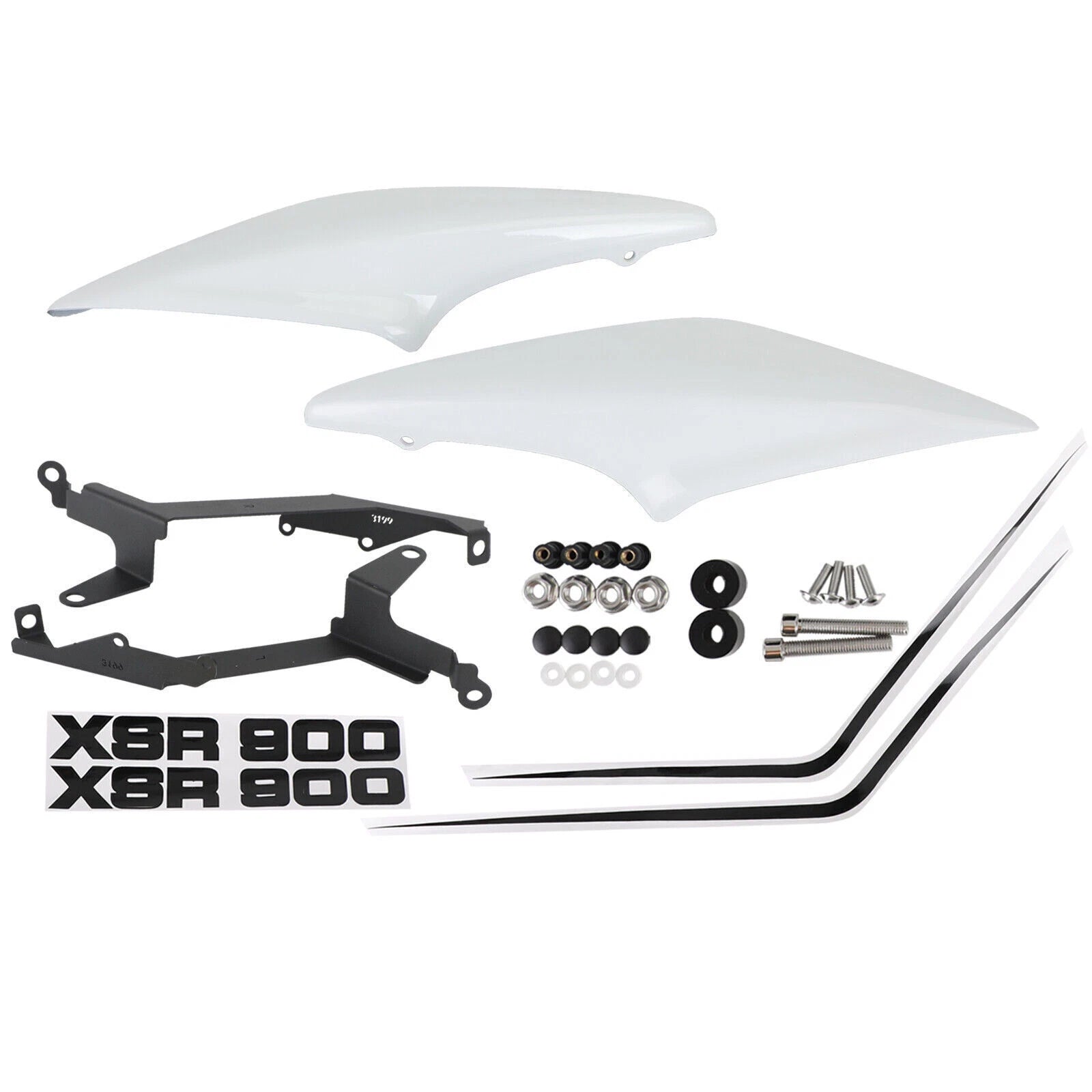 Tail Side Driver Seat Frame Cover for Yamaha XSR 900 (2016–2021) White T9