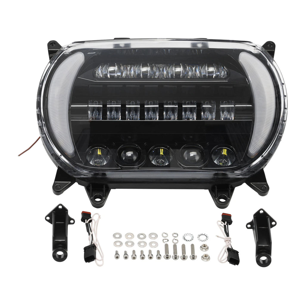 Front LED Headlight Assembly for Harley Road Glide (2015–2023)