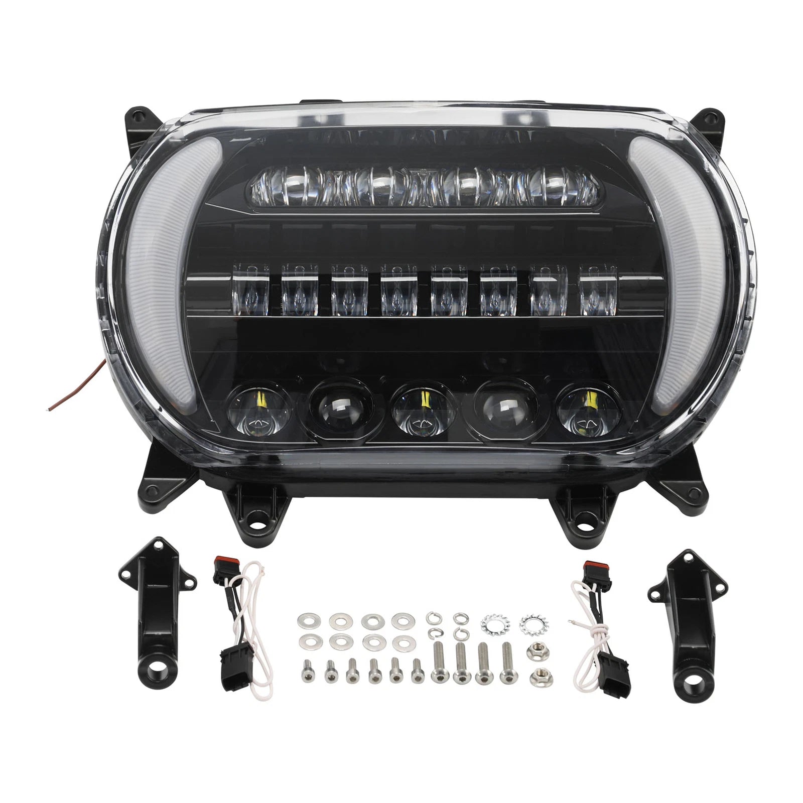 Front LED Headlight Assembly for Harley Road Glide (2015–2023)