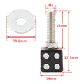 2X License Plate Bolt Screws for Motorcycle Chopper Bobber (Custom Black Plastic)