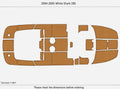 EVA Pads for White Shark 285 (2004) - Teak Deck Flooring Mat