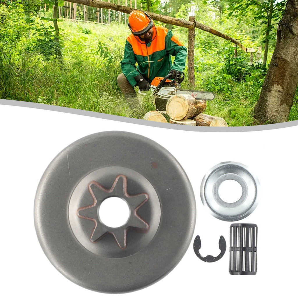 Clutch Drum Bearing Needle Washer E-clip for Chainsaw (7T)