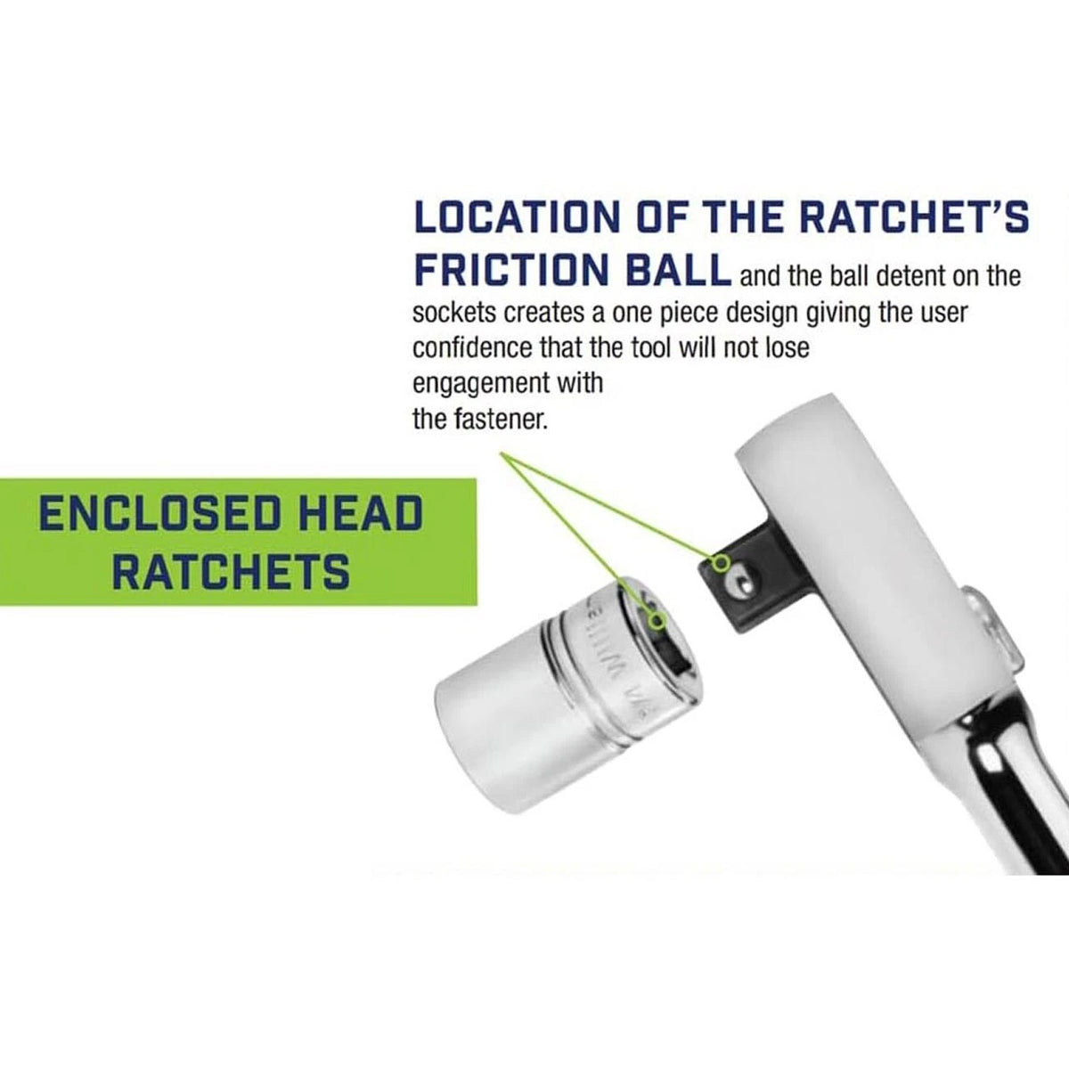 1/2" Drive Sealed Narrow Head Ratchet for Williams