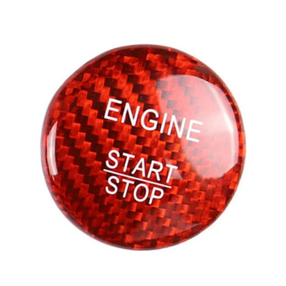Engine Start Stop Button Cover for Mercedes A B C E GLE GLC CLA (2015–2023) Red Carbon Fiber