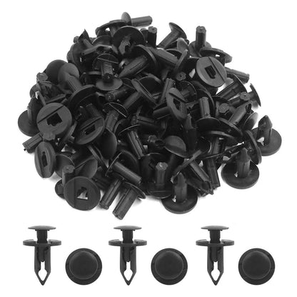 Black Plastic Bumper Clips Splash Guard Set of 50 for Honda and Suzuki (2005–2015)