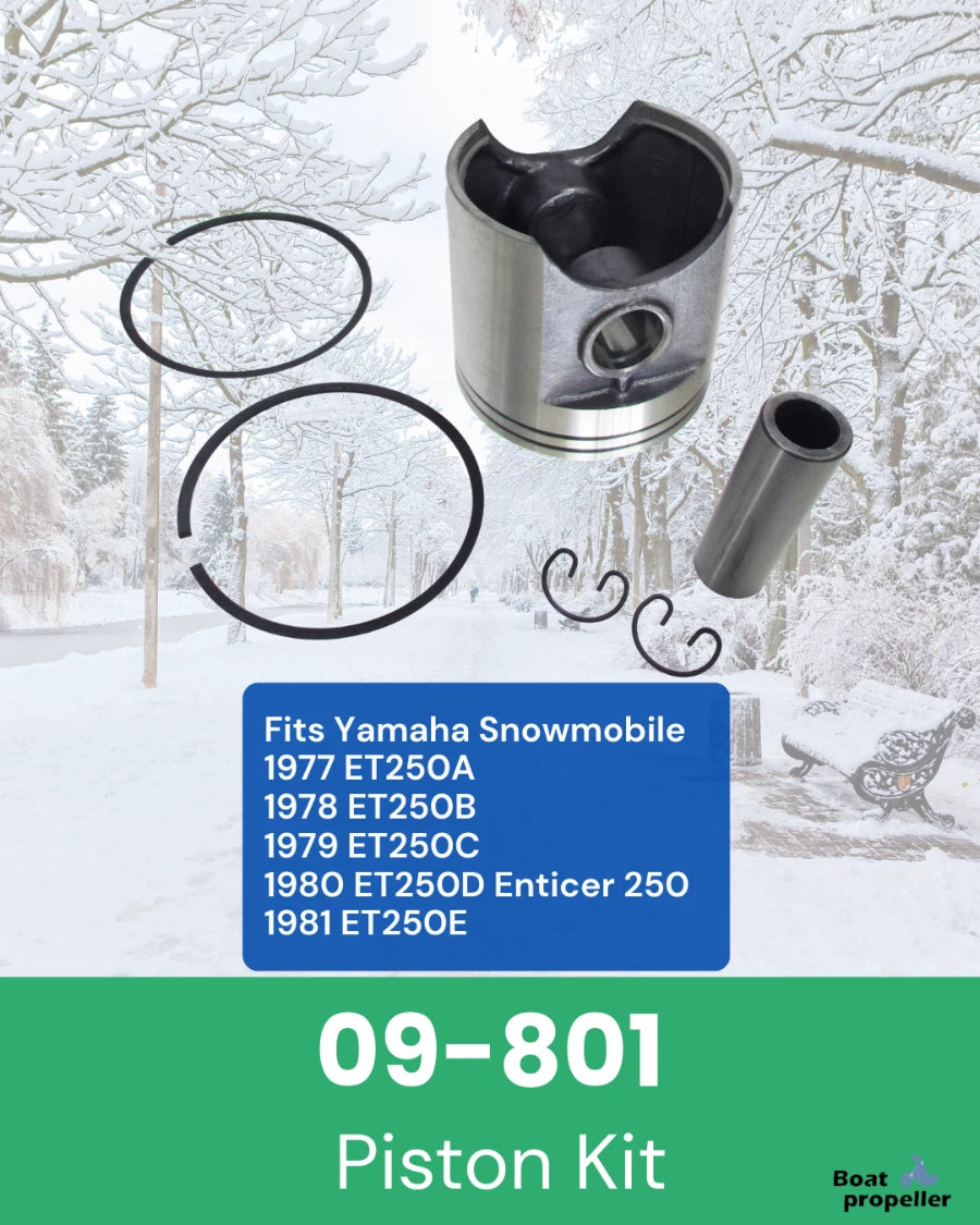 Piston Kit 0.25 + Ring for Yamaha Enticer 250 (ET250A/ET250D)