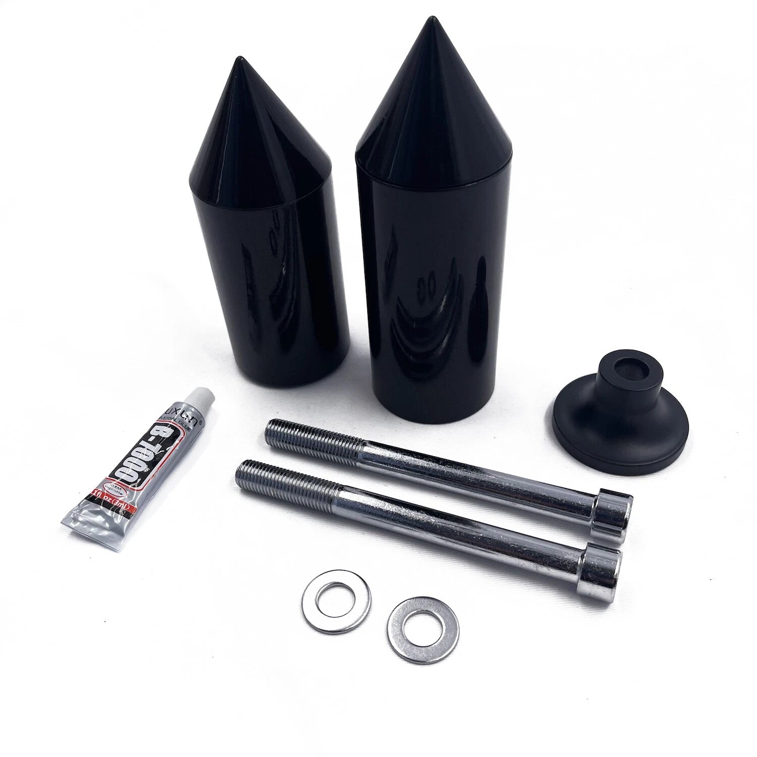 Black Spike Frame Slider Crash Protector for Kawasaki Ninja ZX-6R (2005–2006)