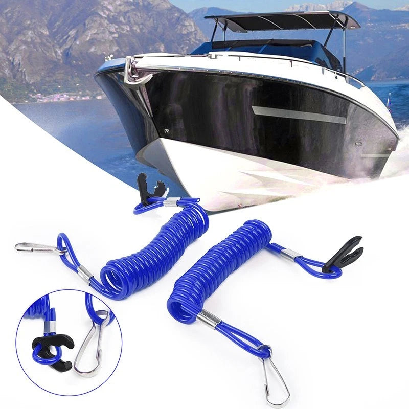 2X Kill Stop Switch Safety Lanyard Clip for Yamaha Outboard Engine