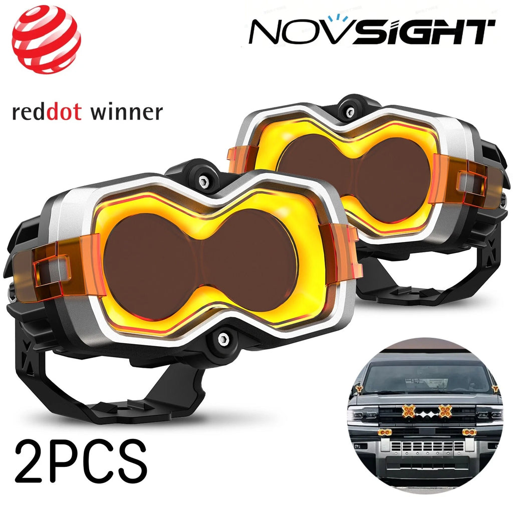 2X LED Work Light Pod for Jeep SUV (Reddot Winner NOVSIGHT)