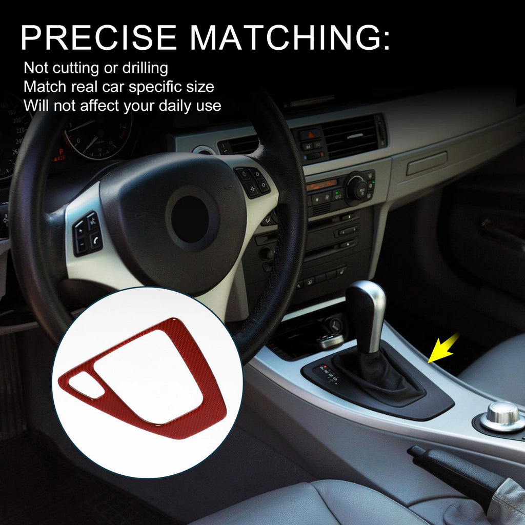 Gear Shift Panel Frame Cover Sticker for BMW 3 Series E90 E92 E93 (2005–2012)