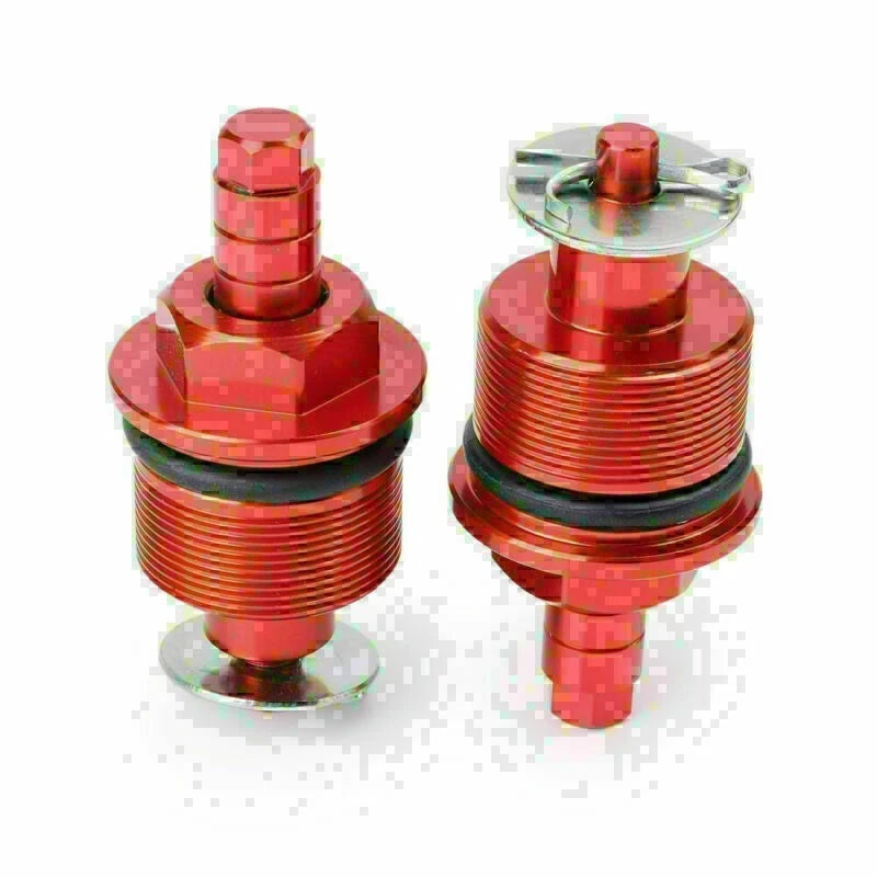 Pair Front Shock Absorber Adjuster Bolt for Honda CBF125 (2009–2017) RED