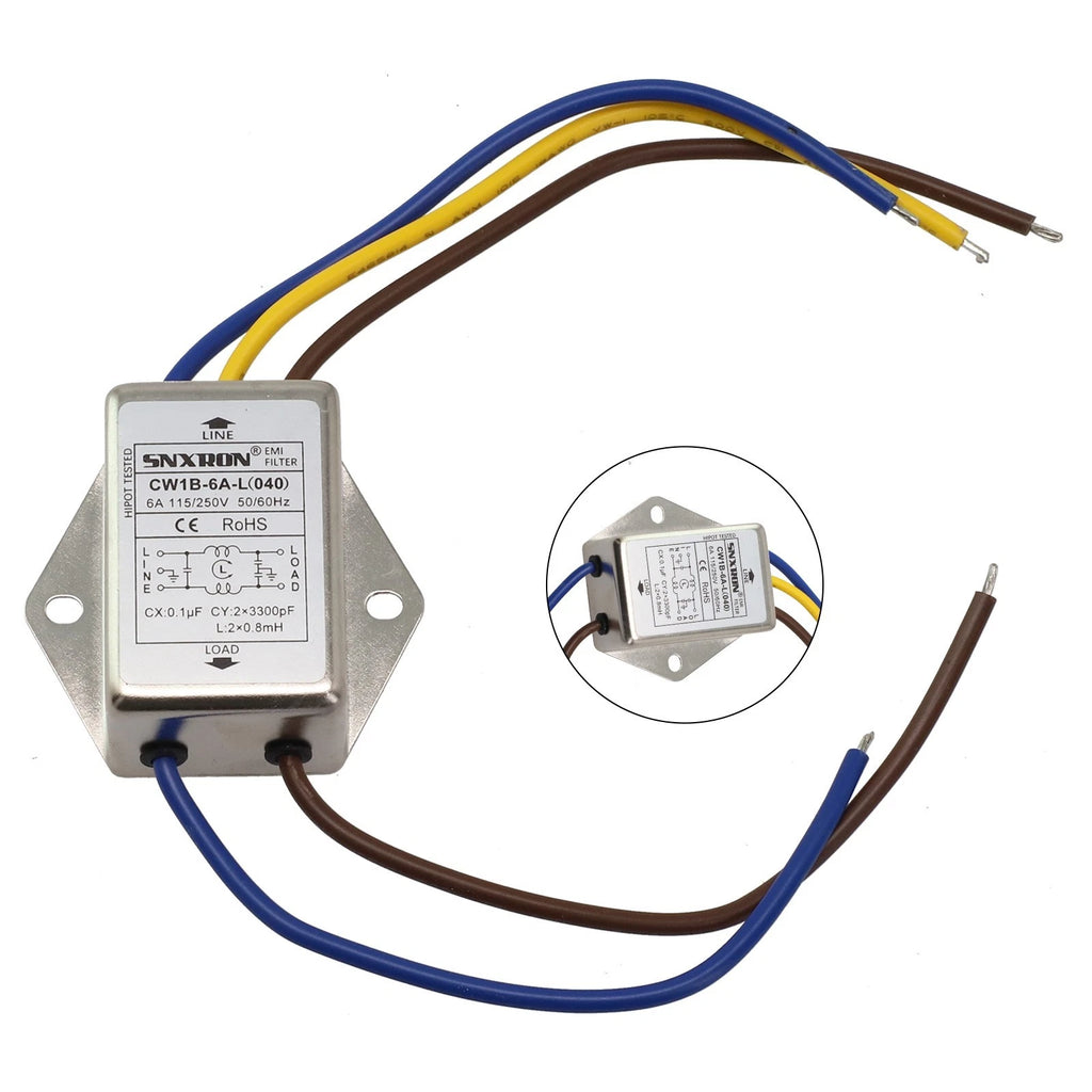 AC 250V Filter for CW1B L (3A/6A/10A)