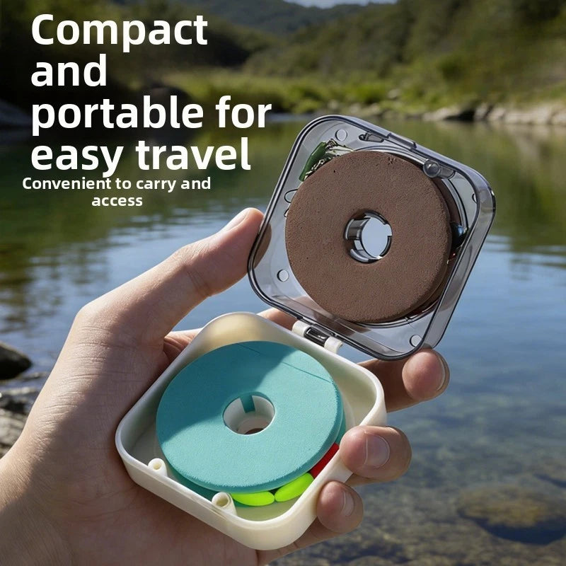 Fishing Line Organizer Box for Travel and Boat Use (Compact, Stackable)