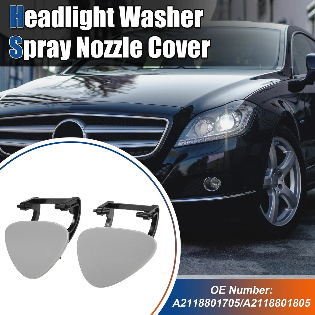 Headlight Washer Spray Nozzle Replacement Left Right Pair for Mercedes-Benz (2007–2018)