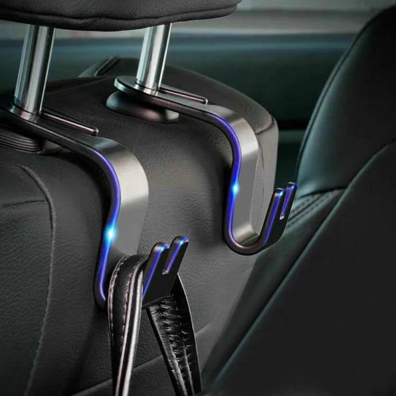 2X Black Car Seat Hook Purse Hanger for Universal Fit (Car Accessories)