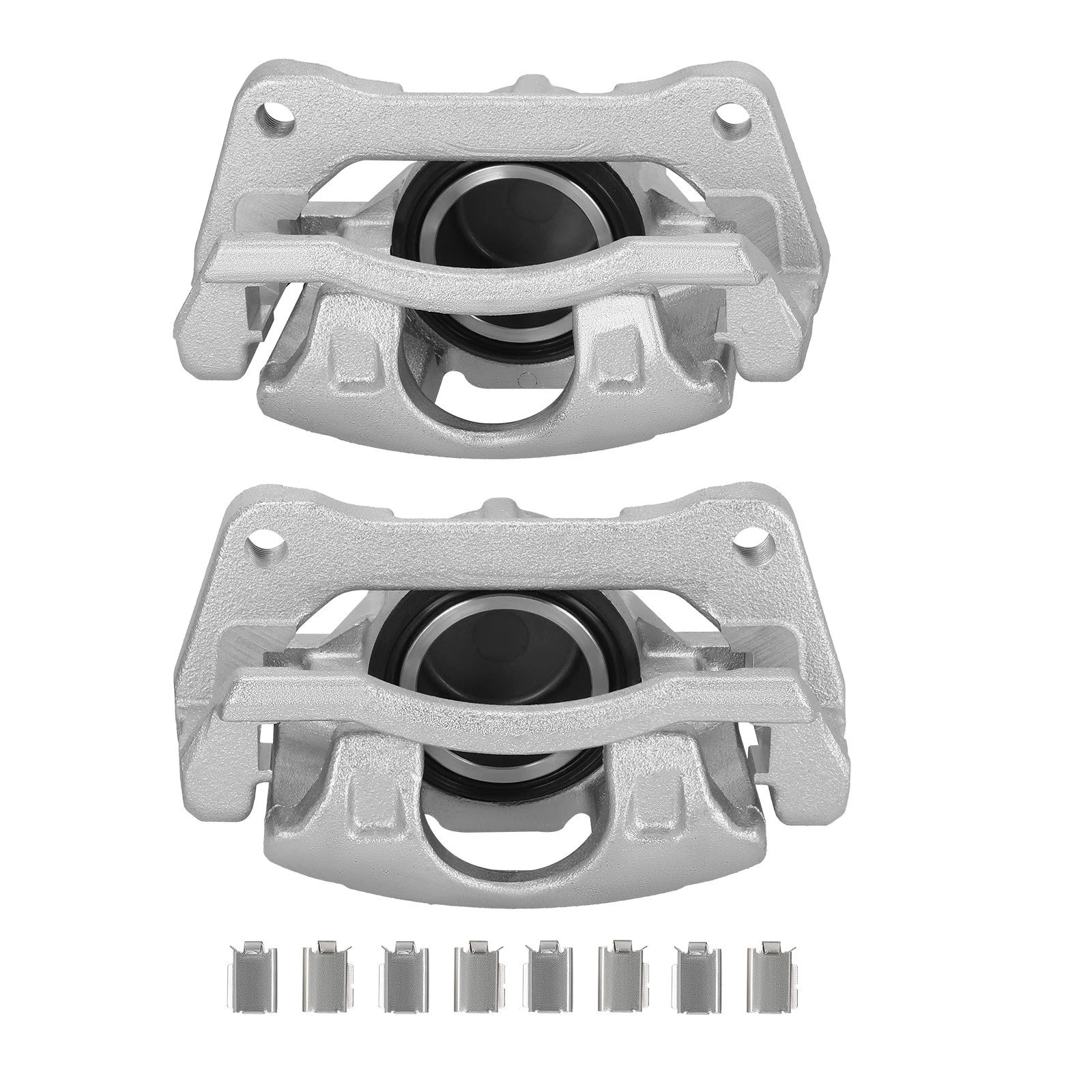 Pair Front Disc Brake Caliper w/Bracket for Jeep Wrangler (2007–2017) 18-B5044