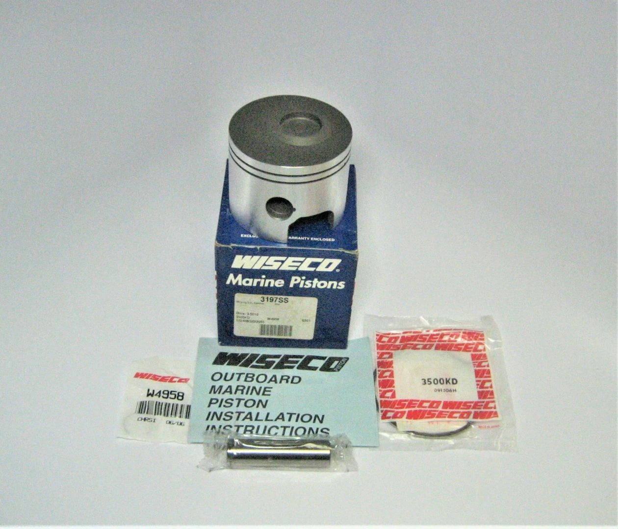 Wiseco 3197SS Piston Kit for Mercury Optimax (Outboard Engine)