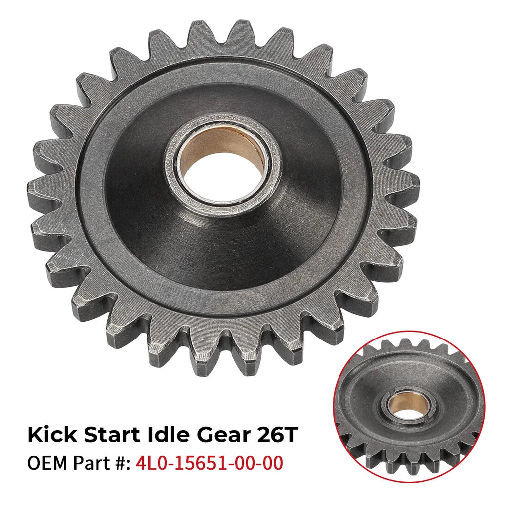 Set of 2 Kick Idle Gears for Yamaha Banshee 350 YFZ350 (1987–2006) 4L0-15651-00