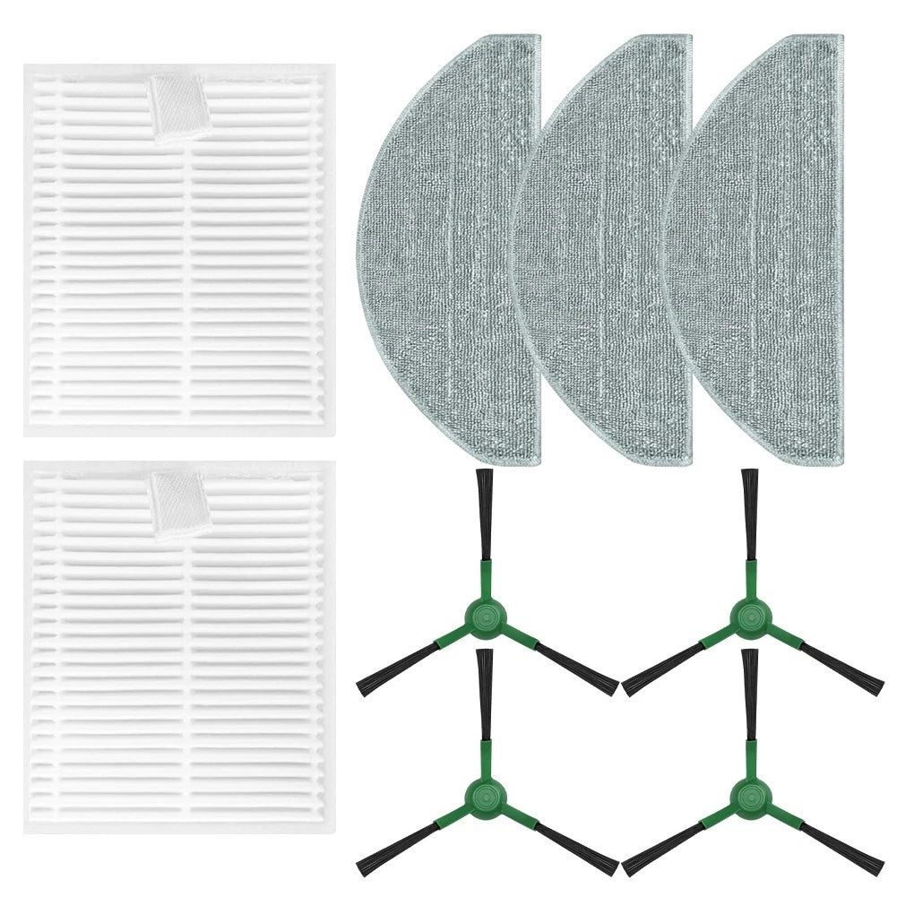 Side Brush Kit for - Microfiber Mop Pad, Easy Install