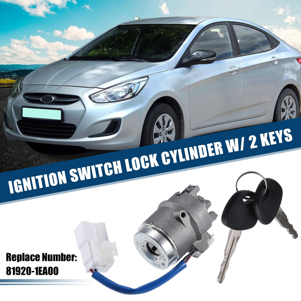 Ignition Switch Lock Cylinder with Key for Hyundai Accent (2006–2011)