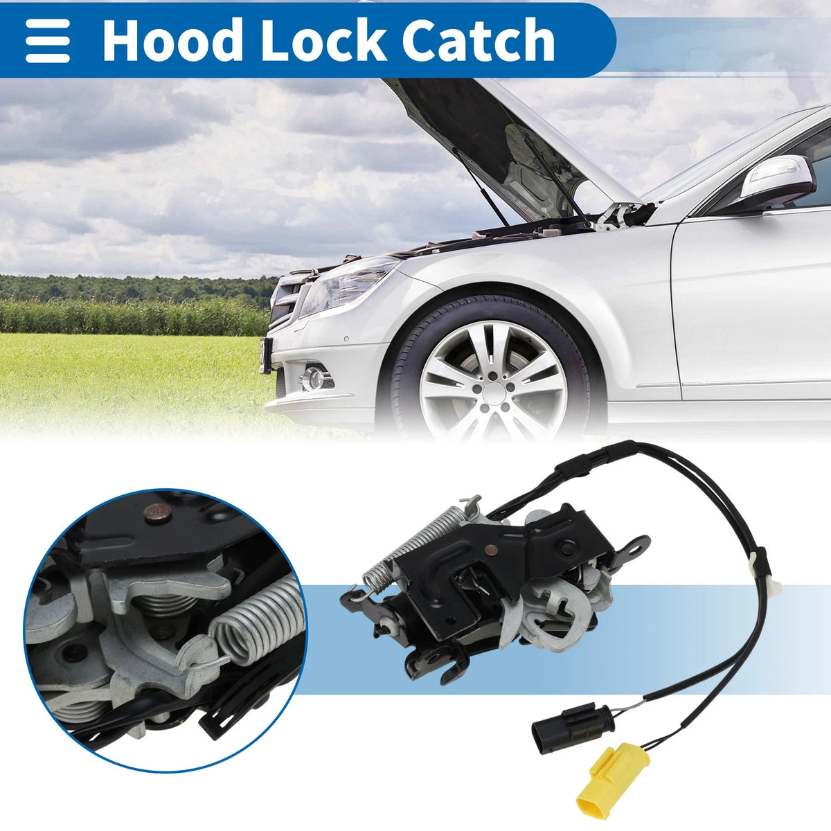 Hood Latch Assembly Replacement for BMW 5 Touring G31 (2017–2023)