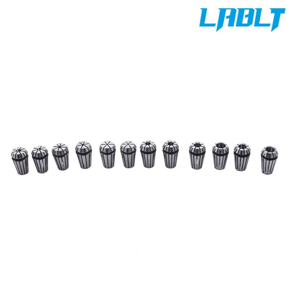 12Pcs ER16 Spring Collet Set 1/32"-3/8" for Milling Lathe Tool