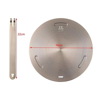 Set of 4 Stainless Steel Heat Diffusers for Induction Cooktop (16cm-28cm)