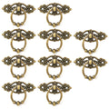 10Pcs Pull Knob Ring Hardware for Kitchen Bath Cabinet Drawer (Zinc Alloy)