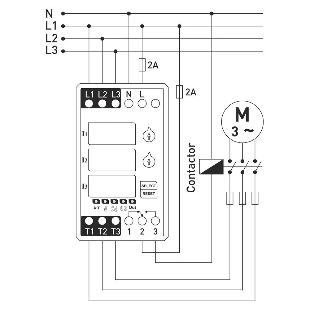 Wiring Diagram Manual Reset Relay for Semi-Automatic Vehicles