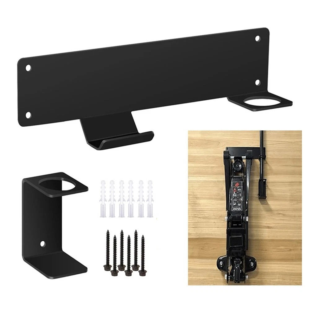 Wall Mounted Organizer Rack for Floor Jack and Garage Tool Stand Storage