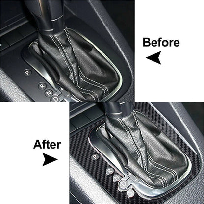 Gear Shift Panel Cover for Volkswagen Golf 6 MK6 (2008–2012) Red Carbon