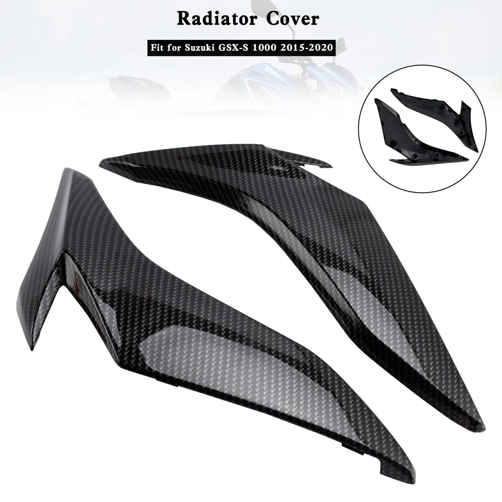 Carbon ABS Radiator Cover Frame for Suzuki GSX-S 1000 (2015–2020)