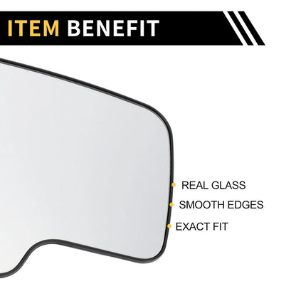 Heated Left Mirror Glass Replacement for Chevrolet Silverado 1500 2500 3500 (2007–2018)