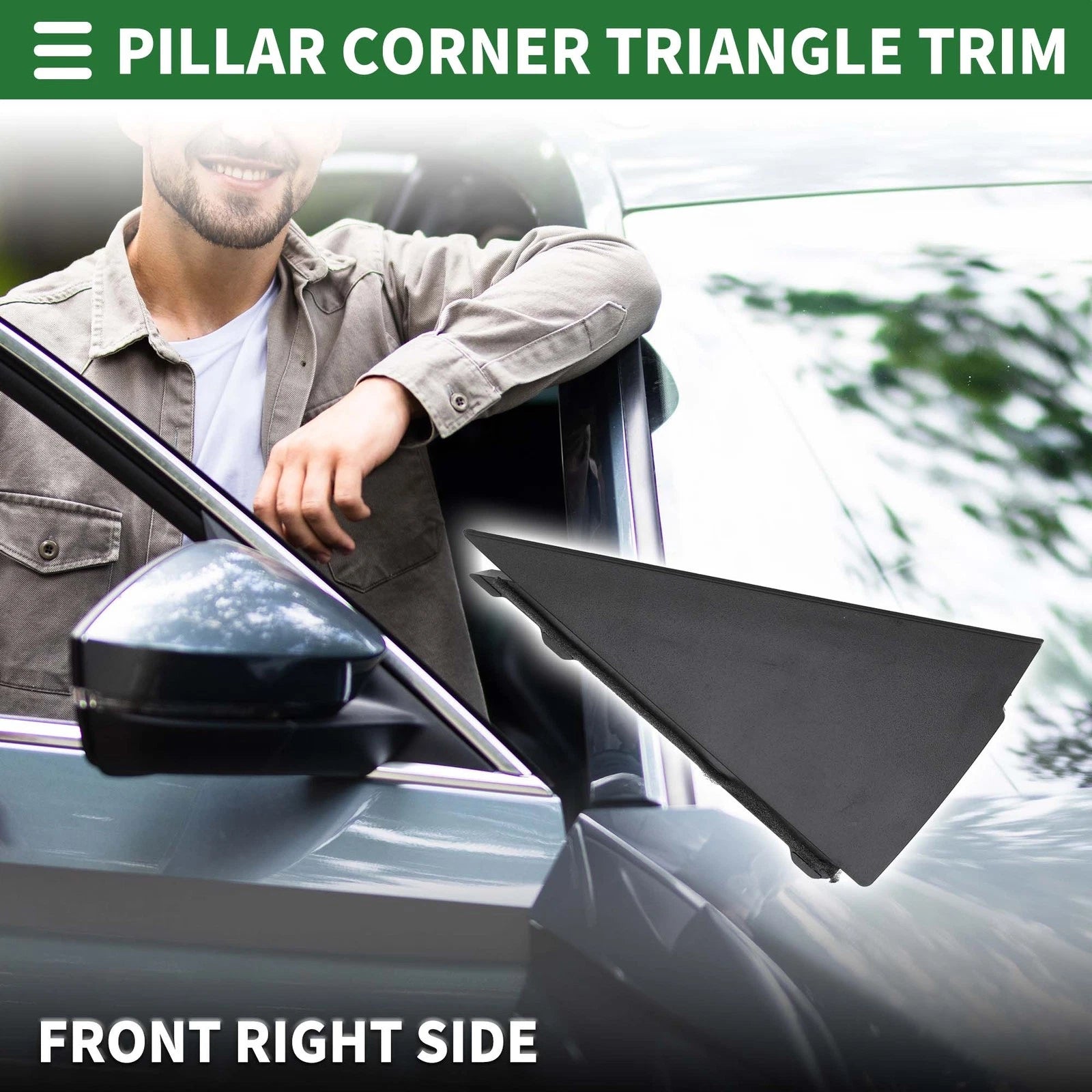 Front Right Pillar Corner Triangle Trim for Hyundai i30 (2008–2008)