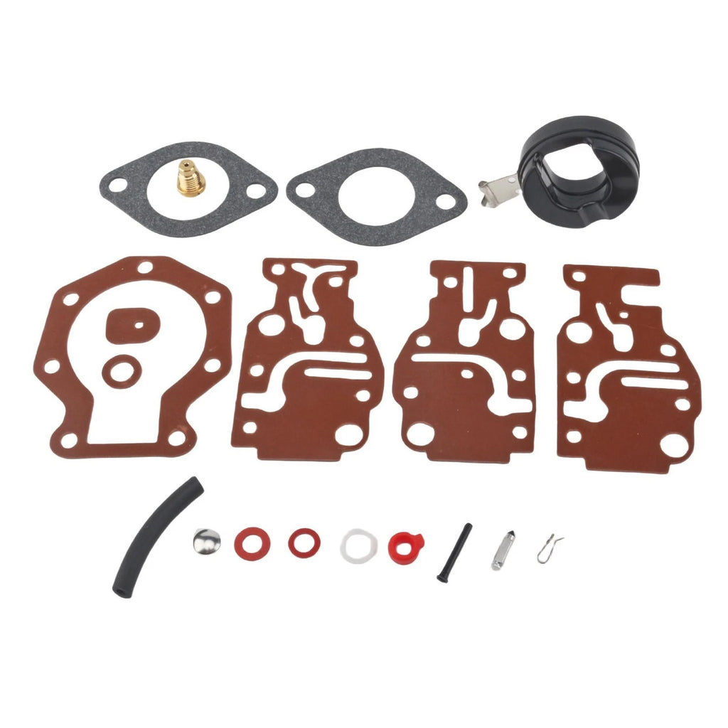 Carburetor Kit with Float for Evinrude Johnson 6 8 9.9 15 20 HP (Year Range)