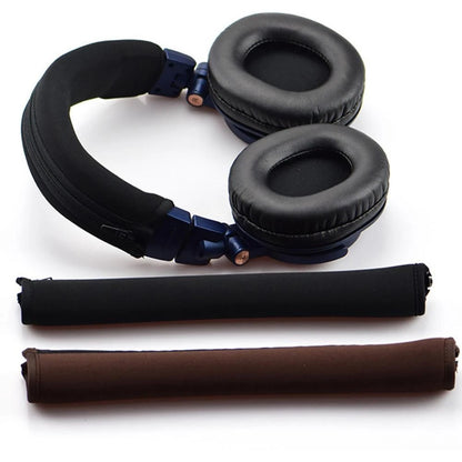 Headset Cushions Bumper for ATH-M50X M30X M40X (Black/Brown)