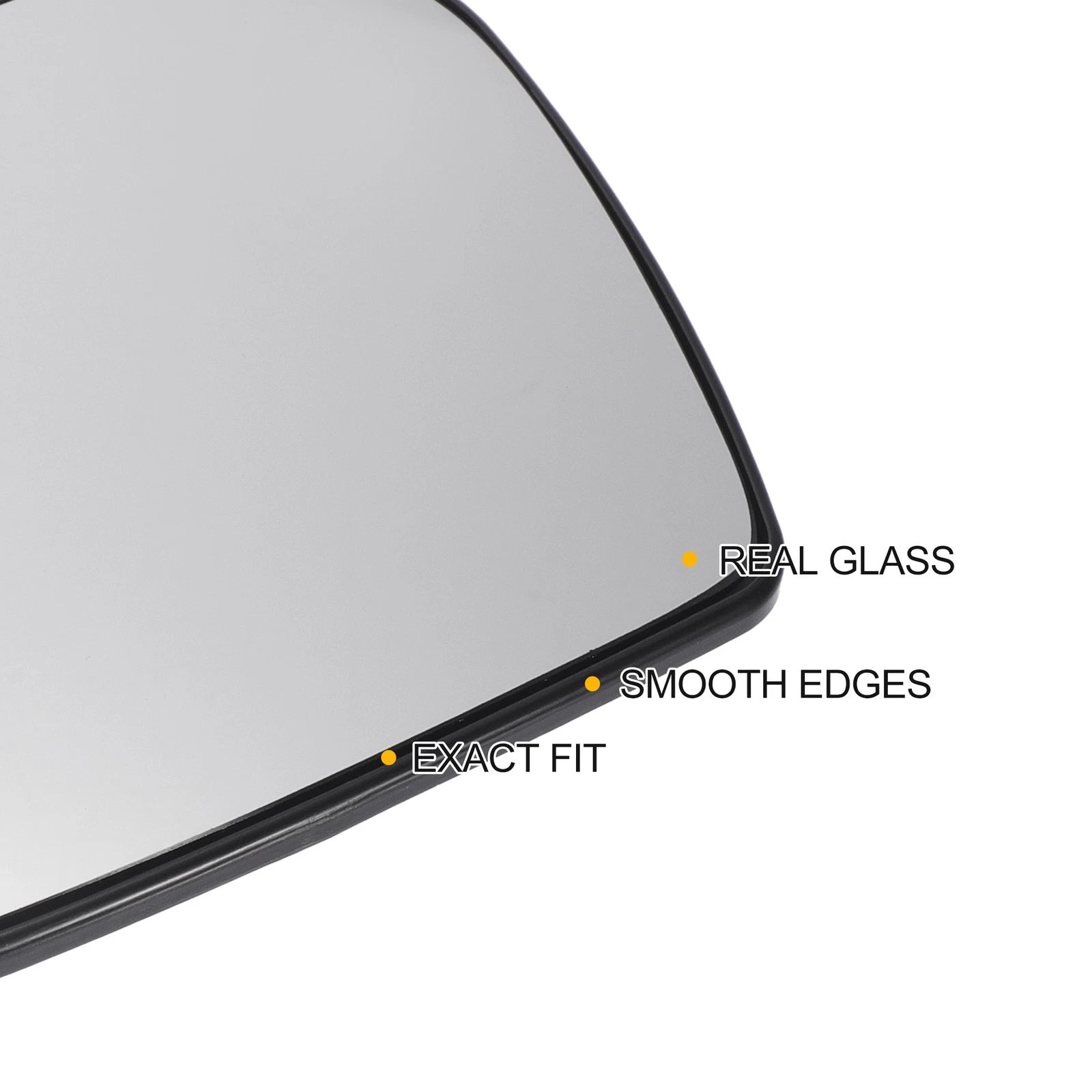 Left Side White Mirror Glass for Citroen Saxo (1995–2003)