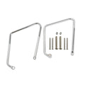 Chrome/Black Saddlebag Support Brackets for Harley Sportster XL (2004–2016)