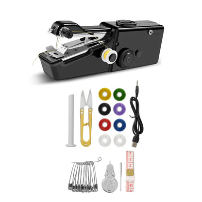 Handheld Mini Sewing Machine Tool Set with Accessories for Universal Use