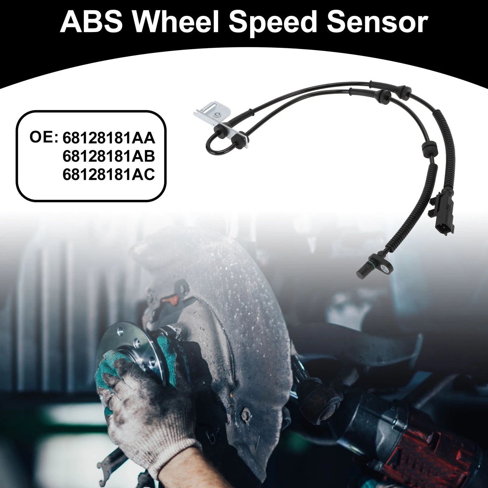 ABS Wheel Speed Sensor Front for Dodge Grand Caravan 2012–2020 1 Pc