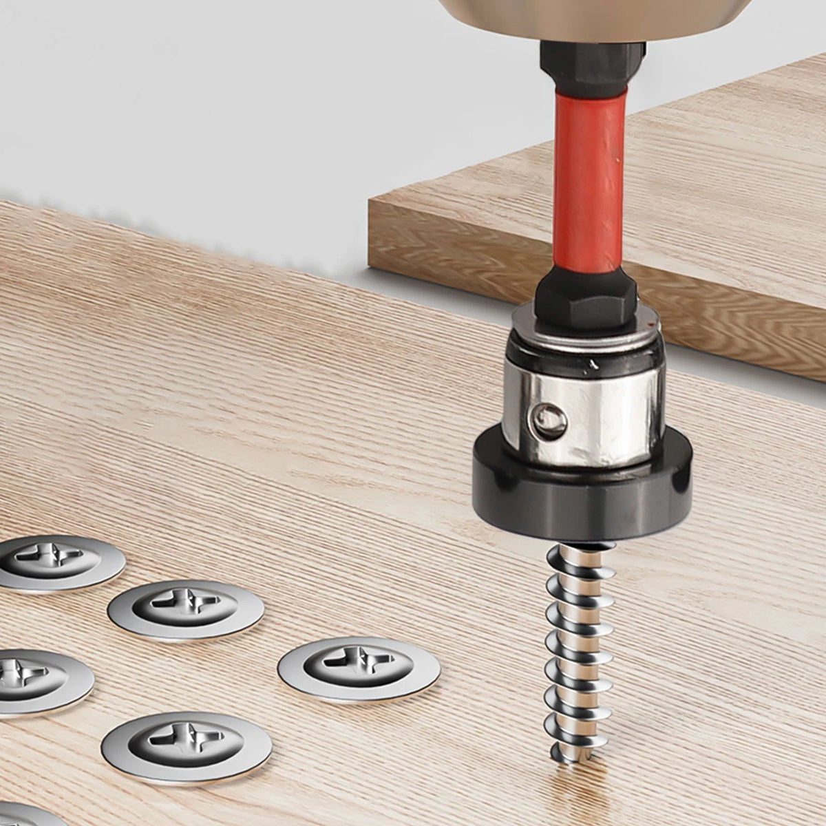 Set of 5 Magnetic Drill Bits for Plasterboard Positioning