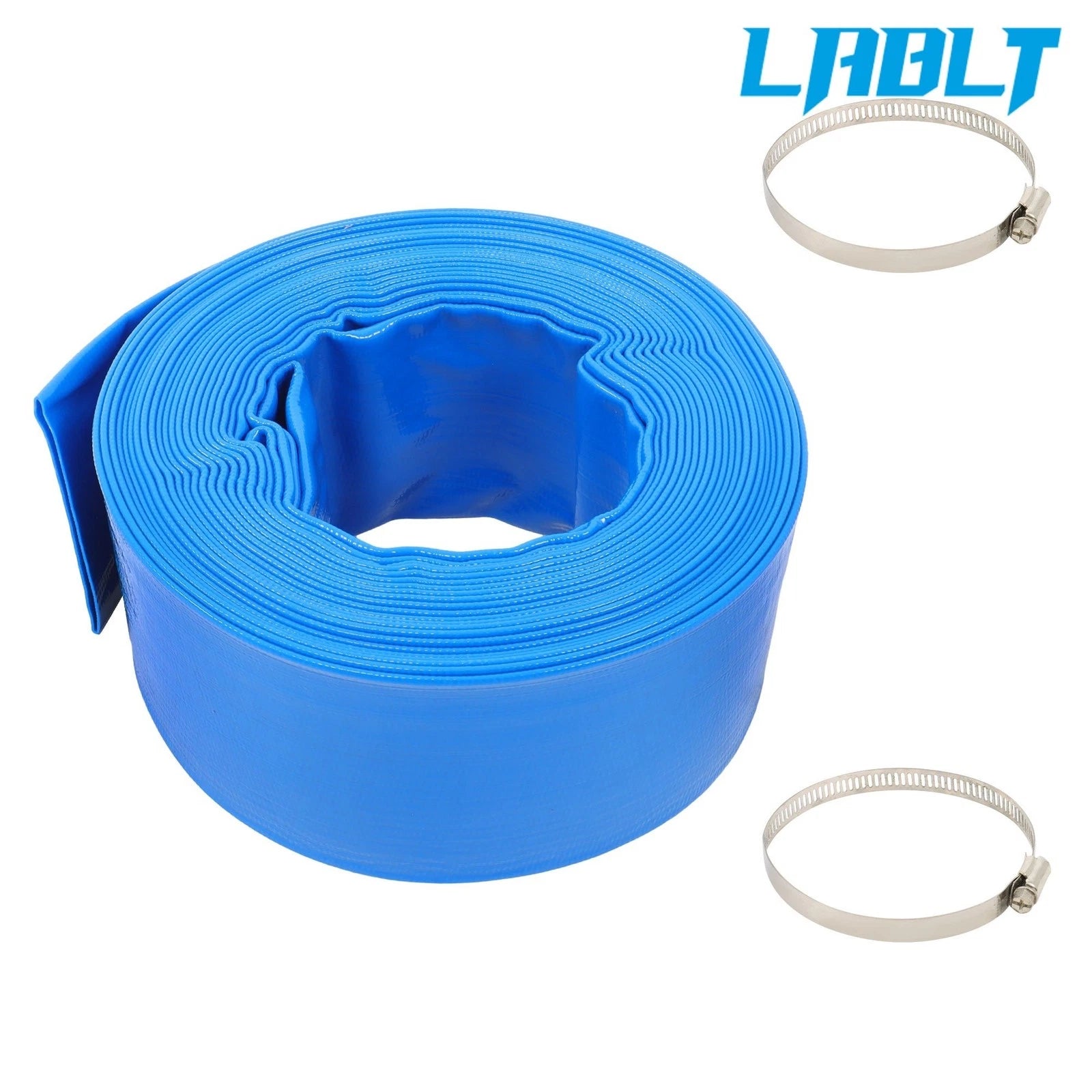 3" × 50FT PVC Backwash and Discharge Hose for Pool (LABLT)